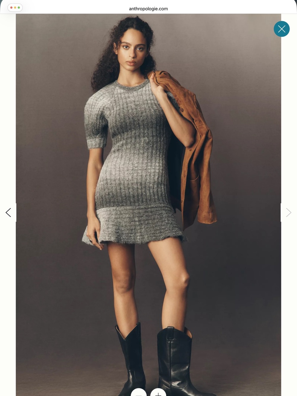 Anthropologie  En Saison Odette Short-sleeve Sweater Dress, NWT